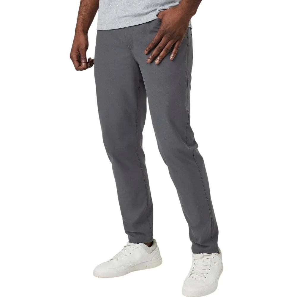 Vuori Men's Meta Pants Athletic Slim Fit 5 Pocket Performance Gray V430L Size 36